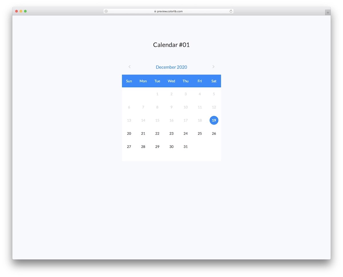 bootstrap calendar 01