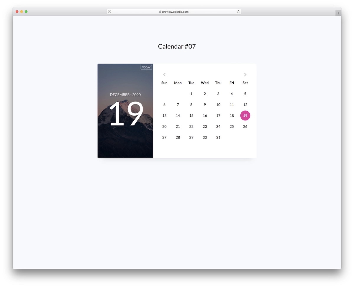 bootstrap calendar 07