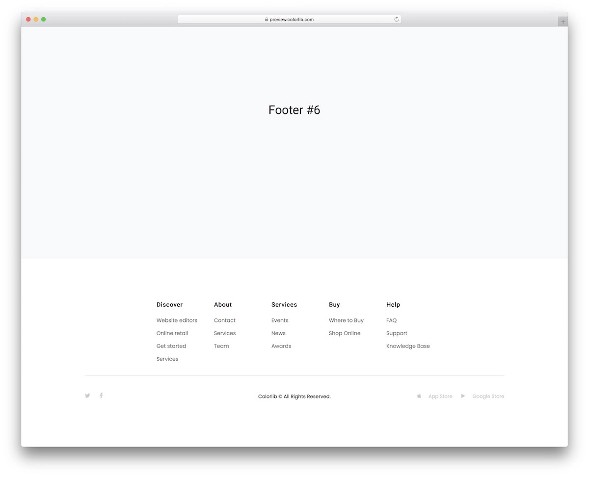 bootstrap footer 06