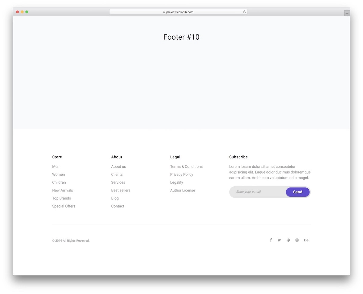 bootstrap footer 10