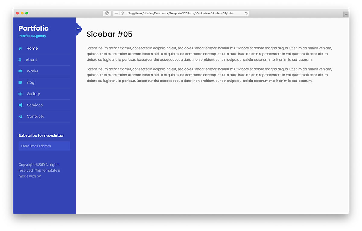 bootstrap sidebar 05