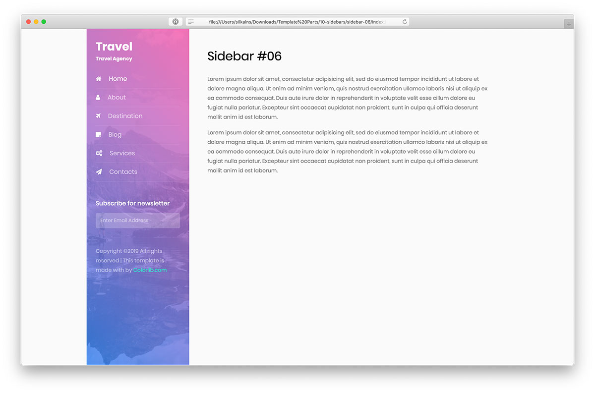 bootstrap sidebar 06