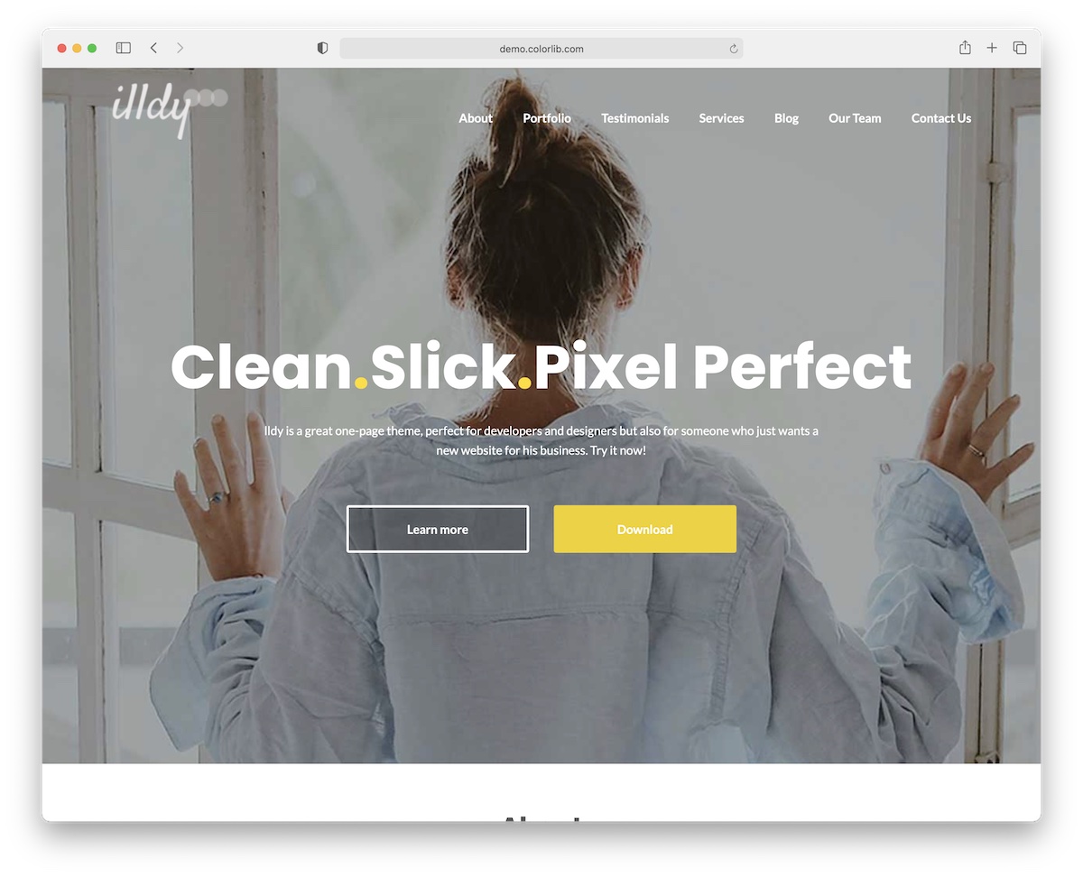 illdy free bootstrap wordpress theme