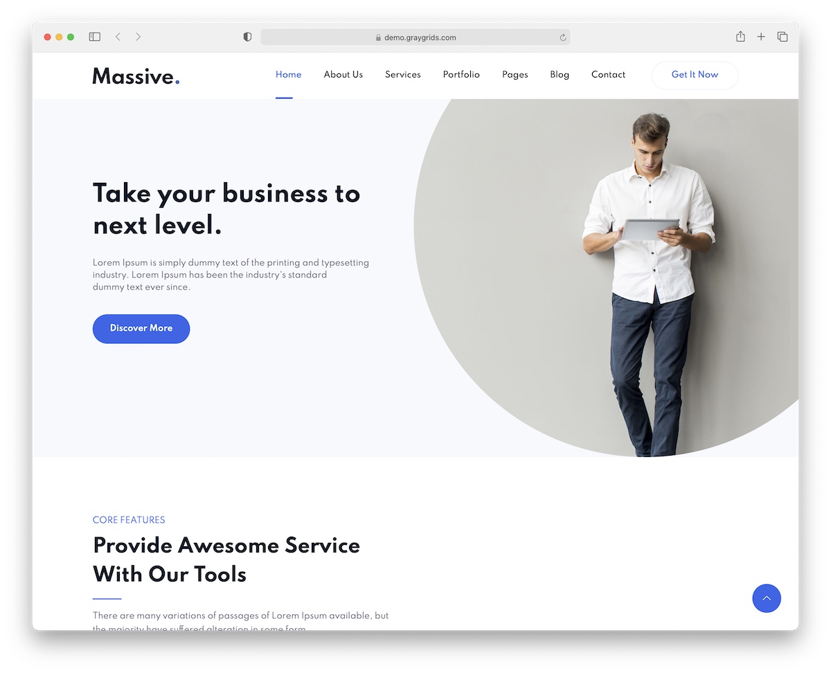 massive free bootstrap 5 template