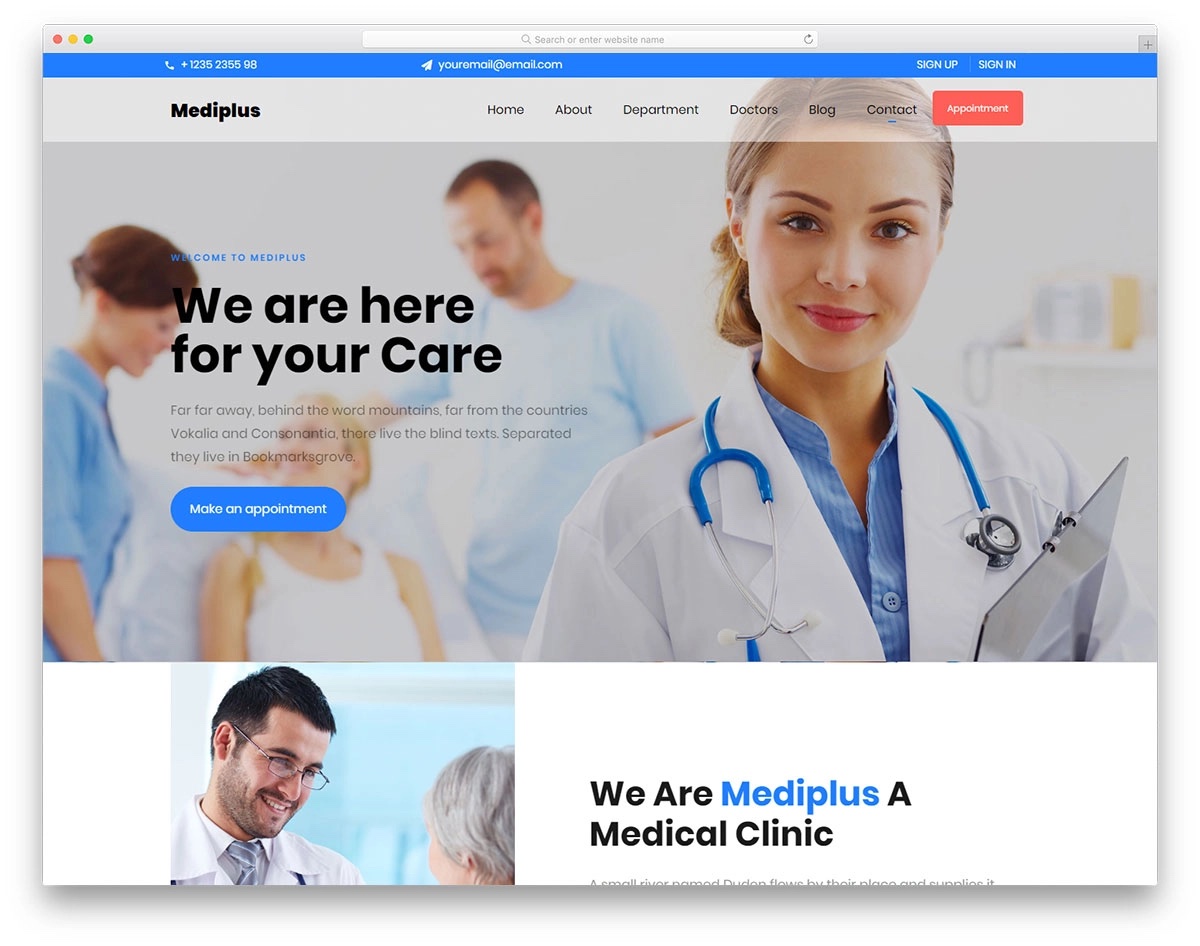 mediplus html template