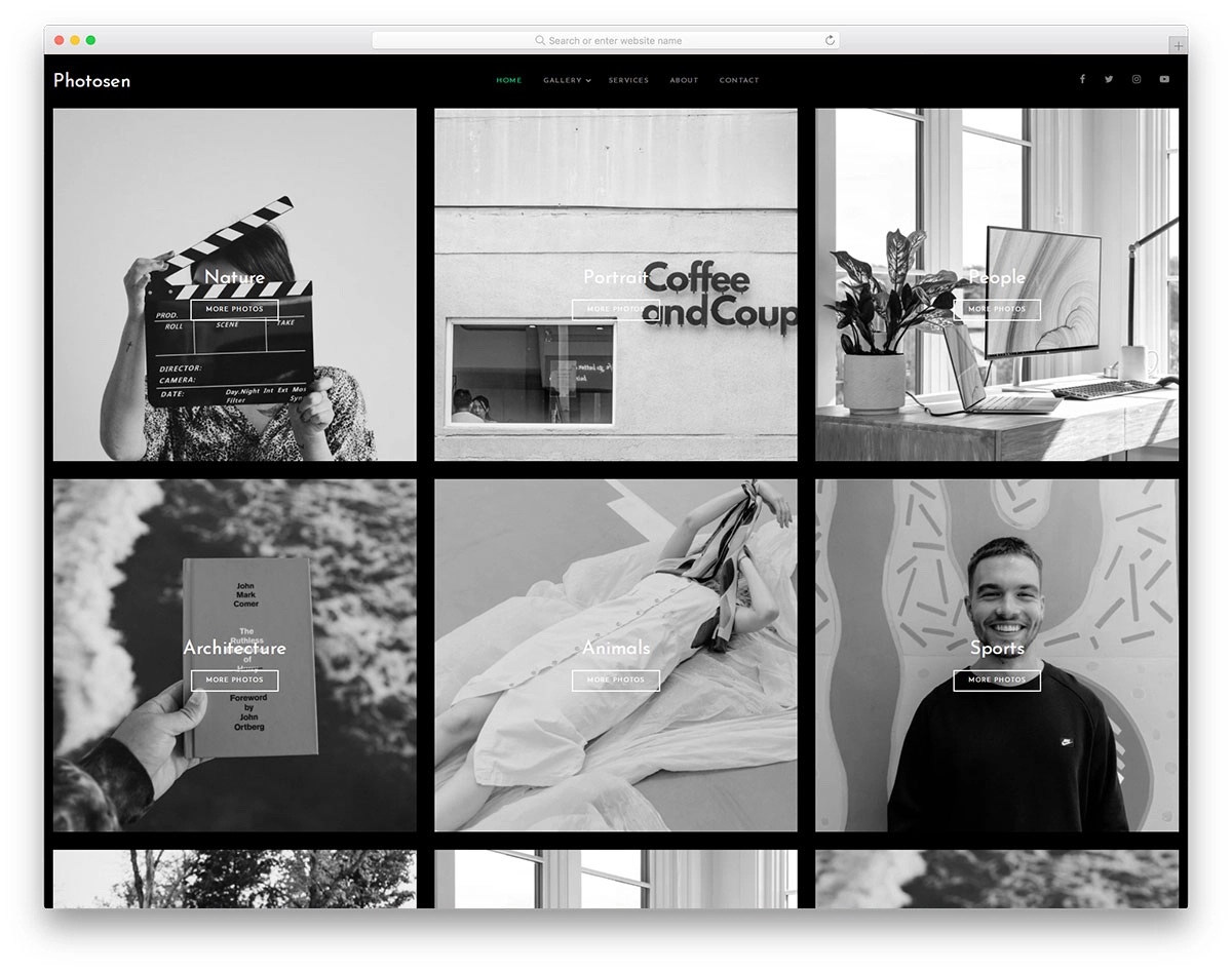 photosen bootstrap portfolio template