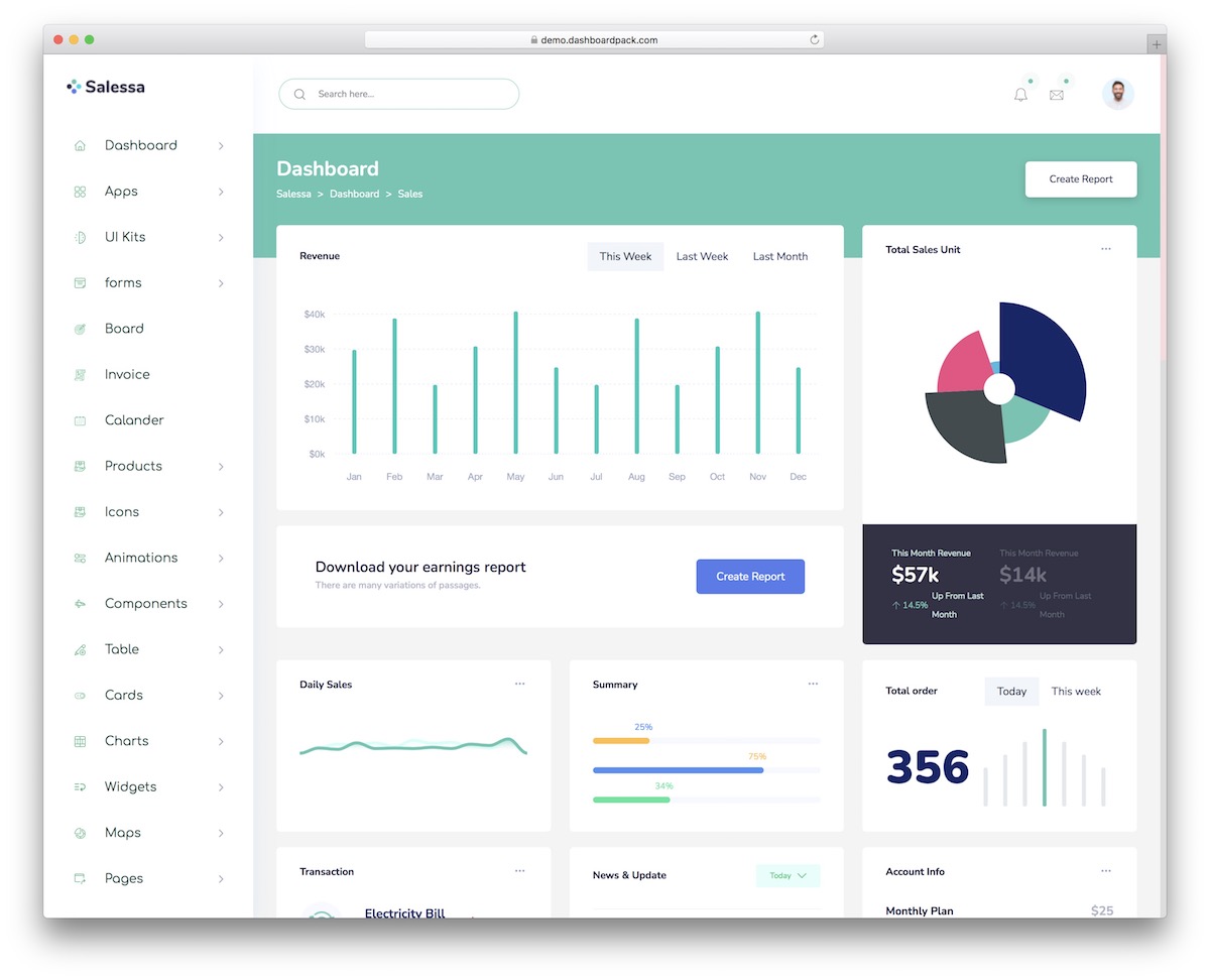 sales admin template