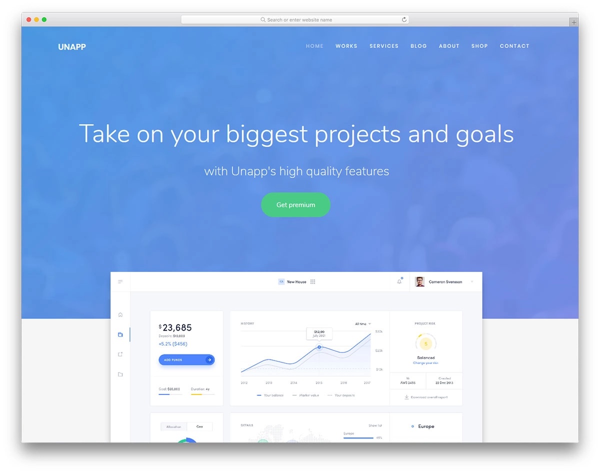 unapp html template